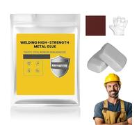 2026 Upgrade Mud Iron Glue - Multi-Purpose Repair Mud Iron Glue for Metal, Repairs Muds Irons Glues with Strong/Quick Drying, for Pipes, Wall Holes, Wood, Household Repairs (Gray,160g)