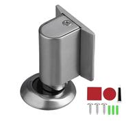 2026 Upgraded Door Wedge Stopper, Magnetic Doors Stopper for Bottom of Doors, No Drill Invisible Doorstops for Inside, Heavy Duty Magnetic Door Catch Holder to Keep Open (Sliver)