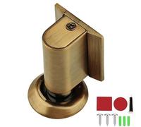 2026 Upgraded Door Wedge Stopper, Magnetic Doors Stopper for Bottom of Doors, No Drill Invisible Doorstops for Inside, Heavy Duty Magnetic Door Catch Holder to Keep Open (Brass)