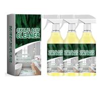 2026 Upgraded Oxalic Acid Cleaner Spray - Powerful Rust & Hard Water Stain Remover for Bathroom, Toilet, Bathtub and Porcelain Multi-Surface Cleaning (3ps)