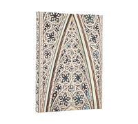 2026 Safavid Indigo (Safavid Binding Art) Midi 12-month Horizontal Hardcover Flexi Dayplanner 2026 (Wrap Closure)