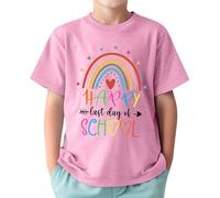 2026 Verano Camiseta de último día de Clases para niños pequeños, niñas y niños, Divertida y Feliz Fin de año Escolar, Camisetas de graduación, Camisetas gráficas, 1-13 años (12-13 Years)