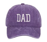 2026 Verano Gorra de béisbol Bordada con Estampado de papá para el Día del Padre, Estilo, para Hacer una Gorra Antigua. (Purple, One Size)