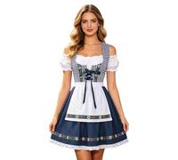 2026 Vestido tradicional alemán de sirena de cerveza para traje folk clásico con estilo de pantalones de cuero, ropa de fiesta elegante con encaje intrincado de tres filas, ideal para ocasiones