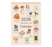 2026 Wall Calendar, 28.5x21.5cm Paper Monthly Planner Home Decor, Thick Desk Calendar for Deadlines, To-Do Notes, Birthday, Kitchen, Living Room, Office