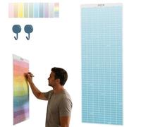 2026 Wall Calendar - Cozy Pecan Print Design, Full Year Decorative Monthly Wall Calendar, 12 X 36 Inch Unique Decorative Modern Hanging Monthly Calendars for Organizing,Planning (Blue)