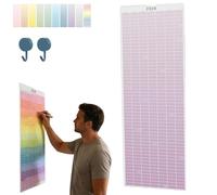 2026 Wall Calendar - Cozy Pecan Print Design, Full Year Decorative Monthly Wall Calendar, 12 X 36 Inch Unique Decorative Modern Hanging Monthly Calendars for Organizing,Planning (Purple)