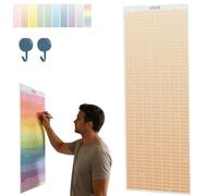 2026 Wall Calendar - Cozy Pecan Print Design, Full Year Decorative Monthly Wall Calendar, 12 X 36 Inch Unique Decorative Modern Hanging Monthly Calendars for Organizing,Planning (Orange)