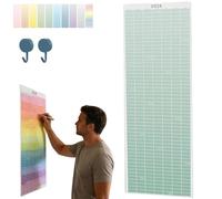 2026 Wall Calendar - Cozy Pecan Print Design, Full Year Decorative Monthly Wall Calendar, 12 X 36 Inch Unique Decorative Modern Hanging Monthly Calendars for Organizing,Planning (Dark Green)