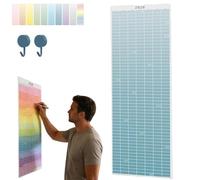 2026 Wall Calendar - Cozy Pecan Print Design, Full Year Decorative Monthly Wall Calendar, 12 X 36 Inch Unique Decorative Modern Hanging Monthly Calendars for Organizing,Planning (Dark Blue)