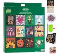 2026 Wall Calendar Diamond Painting Kit, DIY Diamond Art Calendar with 12-Month Planner for Home & Office, Gift for Craft Lovers