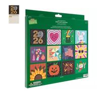 2026 Wall Calendar Diamond Painting Kit, DIY Diamond Art Calendar, with Gemstones, Applicator Pen, Wax & Tray, 12-Month Flip Wall Calendar with To Do List (1set)