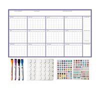 2026 Wall Calendar - Large Dry Erase Poster Planner | Big Grid Monthly Yearly Organizer | Reusable Writable Schedule Board | Home Apartment Office School Family Academic Agenda Planning