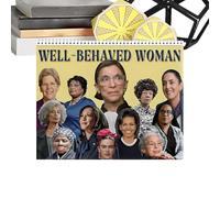 2026 Wall Calendar - Well Behave Women Planner January to December | Monthly 2026 Wall Calendar Organizer Layout Design for Appointments, Living Room or Home Use, 11.22x8.27in