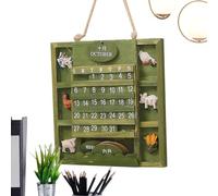 2026 Wall Calendar - Wood Birthday Reminder Tracker, Monthly Hanging Date Board, Event Tracking Display, Organization Planning Tool, Decorative Calendar for Bedroom, Living Room