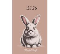 2026 Watercolor Bunny Dated Daily Planner: Cute Bunny Sketch Agenda for Work, School & Home
