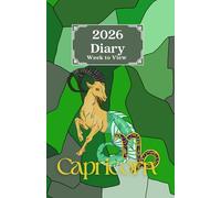 2026 Week to View Diary - Capricorn: Colourful Star Sign Design. 5.5"x8.5" Size. Ideal for Personal, Business, or Student Use