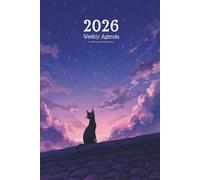 2026 Weekly Agenda: Black Cat Under the Stars Journal Gift for Women, Mindful Organization & Witchy Aesthetic Lovers
