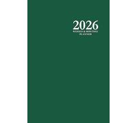 2026 Weekly & Monthly Planner: Green 6x9 Organizer with To-Do Lists, Notes, and Calendar Pages