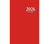 2026 Weekly & Monthly Planner: Red 6x9 Organizer with To-Do Lists, Notes, and Calendar Pages