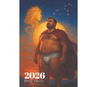 2026 Weekly Planner: Leo Zodiac Bear Beefcake Queer Organizer with Positive Affirmations.