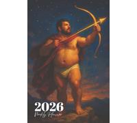 2026 Weekly Planner: Sagittarius Zodiac Bear Beefcake Queer Organizer with Positive Affirmations.