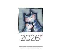 2026 Weekly Planner with Special Days: Bright, colorful calendar with fun illustrations of cats, dogs, kids and holidays by Bernadette Artwork