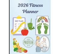 2026 Weight Loss & Fitness Planner | 8.5 x 11 inch size, 152 pages: Meal, Exercise, Weight & Habit Tracker | January-December 2026