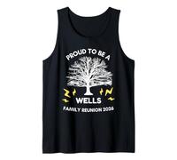 2026 Wells Family Reunion Gathering Árbol genealógico a Juego Camiseta sin Mangas