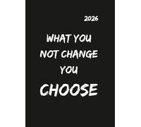 2026 - What you not change you choose: edition cumulus - Der GROSSE DICKE - BLACK - gebunden - DIN A4 Kalender - 400 Seiten - jeder Tag 1 volle Seite Platz
