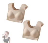 2026 Women’s 2-in-1 Seamless Underwear with Built-in Shoulder Pad, Comfortable Wireless Bra for Fashion (2PCS-B,XL)