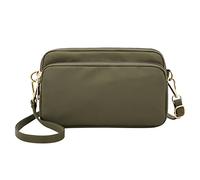 2026 Women's New Nylon Fashion Portable One Shoulder Drawstring Small Crossbody Bag For Men(Green)