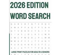 2026 Word Search: 2026 Word Search: Large Print Puzzles for Adults & Seniors | Relaxing, Stress-Free Fun for Mind and Memory