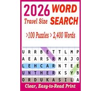 2026 Word Search: Easy-to-Read Print | 100 Puzzles And 2400 Words