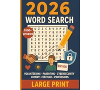 2026 word search For Adults: Large Print Puzzles for a Fun and Stress-Free 2026, 100 Puzzles to Relax, Focus, and Boost Your Brainpower