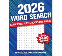 2026 Word Search: Fun Word Search Puzzle Book for Adults with 99 Large Print Puzzles - Gifts for Women & Men.