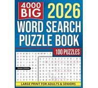 2026 Word Search Puzzle Book for Adults and Seniors: Large Print Brain Games with 100 Puzzles and Over 4,000 Words for Relaxation, Focus, and Mental Clarity (Cognitive Games for Seniors)