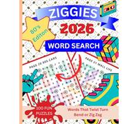 2026 Word Search ZIGGIES 80's Edition: Words That Bend Twist Turn And Zig Zag