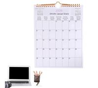 2026 Year Calendar, Multilingual Coil Calendar, 11.41 Inches Decorative Planner for Bedroom, Dormitory, Apartment, Family, School, Classroom, Workplace, Living Room, White Cardboard