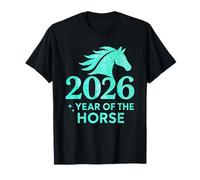 2026 Year of Horse Cool Fun Lunar New Year Apparel Camiseta