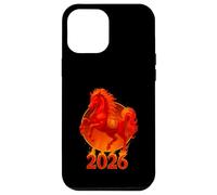 2026 Year of The Fire Horse Chinese New Year Lunar Zodiac Carcasa para iPhone 12 Pro MAX