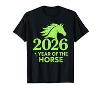 2026 Year of The Horse Shirt Green - Happy Lunar New Year Camiseta