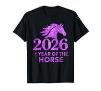 2026 Year of The Horse Shirt Purple - Happy Lunar New Year Camiseta