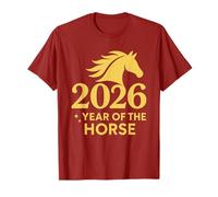 2026 Year of The Horse tee V1 Cool Fun Happy Lunar New Year Camiseta