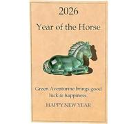 2026 Year of The Horse: Turquoise Guardian - Symbol of Health & Smooth Journeys, Lucky Crystal Horse Figurines with Card, New Year Gift for Family Friends