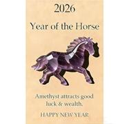 2026 Year of The Horse: Turquoise Guardian - Symbol of Health & Smooth Journeys, Lucky Crystal Horse Figurines with Card, New Year Gift for Family Friends