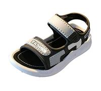 2026 Zapatillas de casa para dibujos animados suela suave en sandalias cómodas para niños, gris, 25 EU