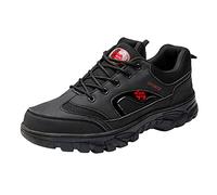 2026 Zapatillas de deporte para hombre Zapatos de senderismo para hombre Moda Zapatos casuales Mocasines Zapatos de senderismo transpirables, Negro , 39 EU