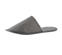 2026 zapatillas desechables para hombres y mujeres hotel casa Stay Coral Velvet suela antideslizante zapatillas de algodón desechables, gris oscuro, Talla única