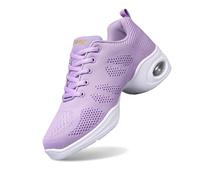 2026 Zapatillas Mujer Zapatos Deportivos Jazz Zapatillas Deportivas para Mujer Deportivas Danza Danza Zapatos de Entrenamiento con Cordones Acolchado Aire Acondicionado Zapatillas de Fitness para